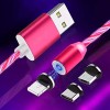ANY KART Magnetic Charging Cable 2 A 1 m USB Charging Cable Led Data Cable 