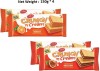 Tiffany Crunch n Cream Wafer - Orange and Hazelnut Flavour - 150g (Pack of 4)(Imported) Waffles 