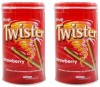 Delfi Twister Wafer Roll, Strawberry Flavoured Cream (Pack of 2 Pcs) Wafer Rolls 