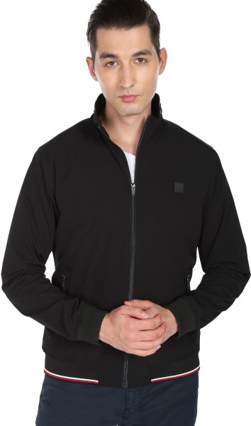 poster and detail of Arrow Sport Full Sleeve Solid Men Jacket at index 1