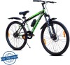 LEADER Stark 27.5T MTB Cycle/Bike with Dual Disc Brake and Complete Accessories 27.5 T Mountain Cycle Single Speed, Black 