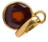 Raviour Lifestyle Gomet gemstone pendant for astrological benefits Garnet Brass Pendant 