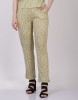 CANIDAE Printed Women Yellow Track Pants 