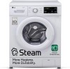 LG 7 kg 5 Star with Steam, Inverter Direct Drive Technology, 6 Motion Direct Drive, Touch Panel and 1200 RPM Fully Automatic Front Load Washing Machine with In-built Heater White 