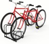 Cycle Stands India Black Floor Mount Parking Stand for 02 Bikes for Secure Storage and Space Saving Cycling Stand 