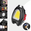 Bezelhub Mini Led Cob LIght keychain with 6 lighting mode & cigratte lighter LED Front Light 