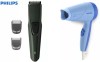 PHILIPS BT1230/15 Beard Trimmer,HP8142/00 Hair Dryer (1000 W, Blue) Trimmer 30 min  Runtime 2 Length Settings 