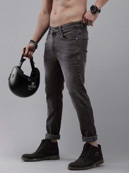 poster of Roadster Slim Men Dark Grey Jeans at index 1