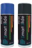 SMART SLIDE Black & Blue Color Combo Aerosol Multipurpose Color Spray Paint Can for Cars / Bikes / Furniture / Plastic / Wood / Glass Black Spray Paint 400 ml 