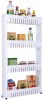 SPIRITUAL HOUSE 4 Tier Kitchen Storage Organiser Rack Holder with Wheel Plastic Kitchen Trolley DIY(Do-It-Yourself) 