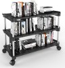 TNT The Next Trend Super Smart Stackable and Durable, Easy to Assemble, Space Saving Rack Plastic Open Book Shelf 