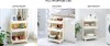 image of Urbancart Multi Purpose 3-Tier Storage Organizer Shelf /Utility cart Plastic Kitchen Trolley at index 31