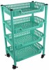image icon for Urbancart Multi Purpose 3-Tier Storage Organizer Shelf /Utility cart Plastic Kitchen Trolley