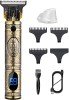 Misuhrobir Beard and Hair Cutting Machine for Men Fully Waterproof Trimmer 120 min  Runtime 5 Length Settings Gold 