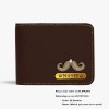 Navya Royal Art Men Casual, Formal, Travel, Evening/Party, Trendy, Ethnic Brown Genuine Leather, Artificial Leather Wallet 2 Card Slots 
