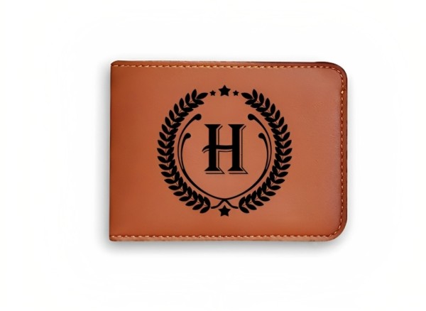 poster and detail of NavyaArts Men Casual, Formal, Trendy Tan Genuine Leather Wallet at index 1