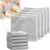 NESTIFY Non-Scratch Wire Dishcloth Multipurpose Wire Dishwashing Rags (PACK OF 5) Wet and Dry Microfiber, Polyester, Nylon Cleaning Cloth 5 Units 