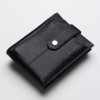 image of SAQAFY Men Casual, Evening/Party, Travel, Trendy Black Genuine Leather Wallet at index 01