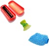 image of De-Ultimate Set Of Soap Dispenser Dish Washer Sink Brush for Kitchen Floor Tiles Cleaning, Magic Roller Hand Dust Cleaning Brush for Car Seat Cover Mats And Multi Purpose Microfiber Home Office Car Bike Vehicle Washing Cleaning Hand Glove Mitts Glove, Cleaning Brush at index 01