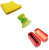 image icon for De-Ultimate Set Of Soap Dispenser Dish Washer Sink Brush For Kitchen Floor Tiles Cleaning, Magic Roller Hand Dust Cleaning Brush For Car Seat Cover And Super Absorbent Sponge Wipes Cellulose Kitchen Floor Surface Cleaning Scrub Pad Cleaning Brush