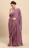 VRUTA FASHION Solid/Plain Bollywood Georgette Saree Pink 