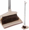 image icon for AMIGOS STORE Heavy Duty Upright Standing Long Handle Broom And Dustpan Set (Beige) Plastic Dustpan