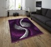 Zesture Purple Chenille Carpet 5 ft,  X 7 ft, Rectangle 