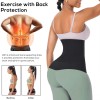 image of Hinmin Waist Trainer for Women Sauna Belt Tummy Wrap Plus Size Snatch Me Up Bandage Abdominal Belt at index 31