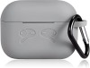 KHR Back Cover for APPLE Airpods (3rd Generation) Bluetooth Headset Silicon Case cover (Grey) 