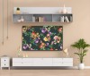 Devot 43 inch tv cover for 43 inch LED LCD, TV and Monitor Cover for 43 Inch  - Multi Flower Design Multicolor 