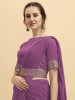 YESHU ENTERPRISE Embellished Bollywood Georgette, Chiffon Saree 