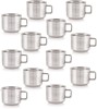 SCG Pack of 12 Stainless Steel SCG Double Wall Tool Touch Tea and Coffee Cup Set 